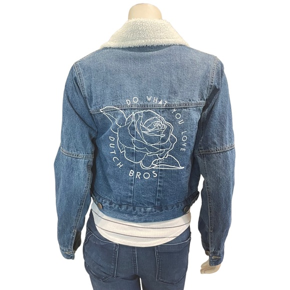 Dutch Bros Jackets & Blazers - Dutch Bros. Sherpa Lined Denim Jacket